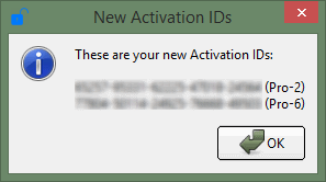 Your new deactivation ID